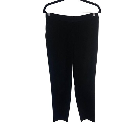 Theory Thaniel Z2 Maxyne Crepe Black Pants-sz 6 - Picture 3 of 11
